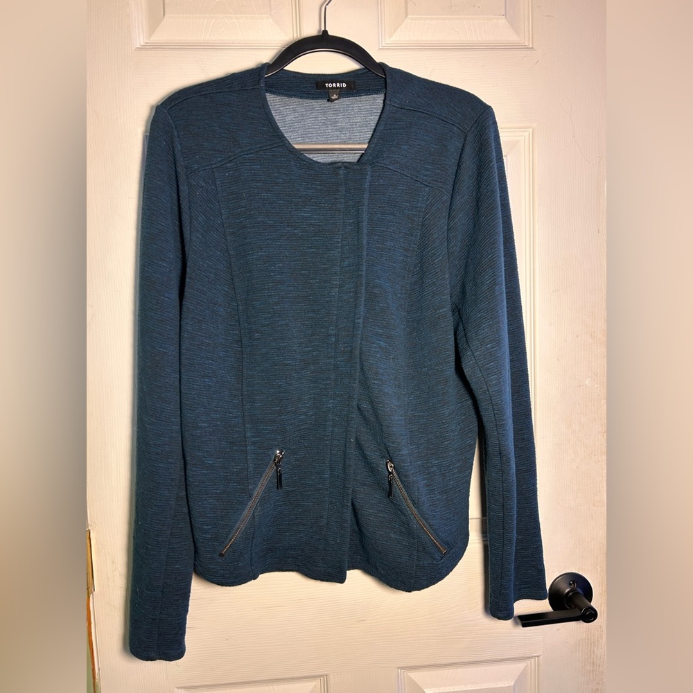 Blue Zip-Up Jacket